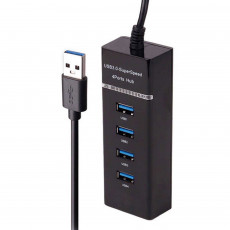 هاب 4‌ پورت USB3.0 با کابل 30 سانتی متر